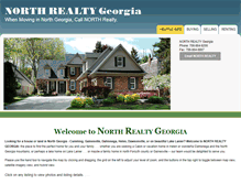 Tablet Screenshot of northrealtygeorgia.com